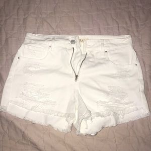 High rise pacsun white shorts size 26